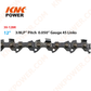 knkpower [20352] 12"-3/8"LP PITCH-0.050"GAUGE-45LINK Semi Chisel 91P045X OREGON