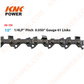 knkpower [20357] 10"-1/4"LP PITCH-0.050"GAUGE-61LINK 30BLADES OREGON CHAINS
